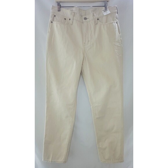 J. CREW Full Length Classic Straight Jeans Cream Ecru Women's SIZE 32 NWT - Picture 1 of 10